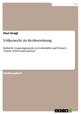 Völkerrecht als Rechtsordnung