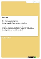 Die Besteuerung von Social-Media-Geschäftsmodellen