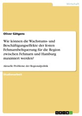 Wie können die Wachstums- und Beschäftigungseffekte der festen Fehmarnbeltquerung für die Region zwischen Fehmarn und Hamburg maximiert werden?