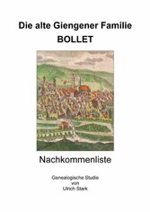 Die alte Giengener Familie BOLLET