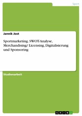 Sportmarketing. SWOT-Analyse, Merchandising/ Licensing, Digitalisierung und Sponsoring