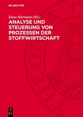 Analyse und Steuerung von Prozessen der Stoffwirtschaft