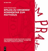 Epilog zu Origenes' Kommentar zum Matthäus