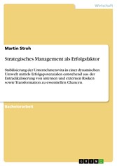 Strategisches Management als Erfolgsfaktor