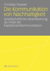 Die Kommunikation von Nachhaltigkeit