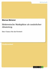 Elektronische Marktplätze als zusätzlicher Absatzweg