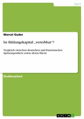 Ist Bildungskapital 'vererbbar'?