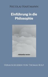 Nicolai Hartmann: Einführung in die Philosophie