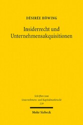 Insiderrecht und Unternehmensakquisitionen