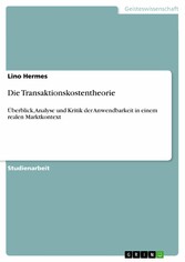 Die Transaktionskostentheorie