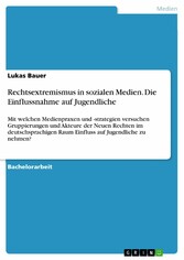 Rechtsextremismus in sozialen Medien. Die Einflussnahme auf Jugendliche