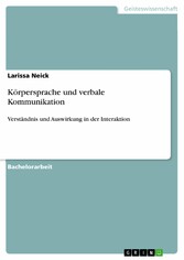 Körpersprache und verbale Kommunikation