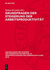 Grundfragen der Steigerung der Arbeitsproduktivität