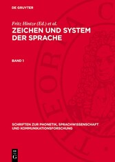 Zeichen und System der Sprache. Band 1