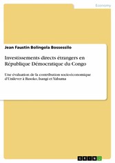 Investissements directs étrangers en République Démocratique du Congo