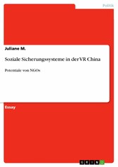 Soziale Sicherungssysteme in der VR China