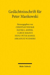 Gedächtnisschrift für Peter Mankowski