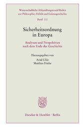 Sicherheitsordnung in Europa.