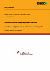 New requirements on ESG reporting in Europe