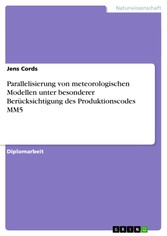 Parallelisierung von meteorologischen Modellen unter besonderer Berücksichtigung des Produktionscodes MM5