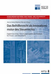 Das Beihilfenrecht als Innovationsmotor des Steuerrechts