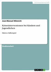 Kriseninterventionen bei Kindern und Jugendlichen