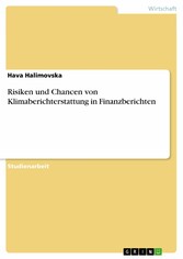 Risiken und Chancen von Klimaberichterstattung in Finanzberichten