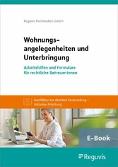 Wohnungsangelegenheiten und Unterbringung (E-Book)