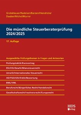 Die mündliche Steuerberaterprüfung 2024/2025