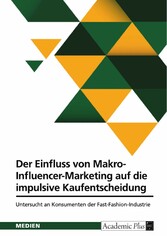 Der Einfluss von Makro-Influencer-Marketing auf die impulsive Kaufentscheidung