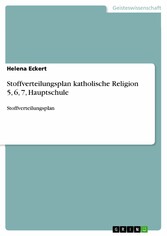 Stoffverteilungsplan katholische Religion 5, 6, 7, Hauptschule