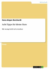 Acht Tipps für kleine Etats