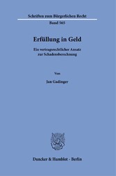 Erfüllung in Geld.