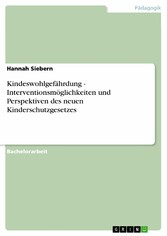 Kindeswohlgefährdung - Interventionsmöglichkeiten und Perspektiven des neuen Kinderschutzgesetzes