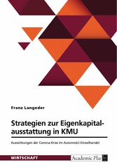 Strategien zur Eigenkapitalausstattung in KMU. Auswirkungen der Corona-Krise im Automobil-Einzelhandel