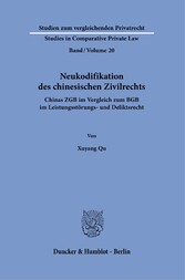 Neukodifikation des chinesischen Zivilrechts.