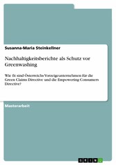 Nachhaltigkeitsberichte als Schutz vor Greenwashing