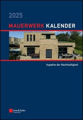 Mauerwerk-Kalender 2025 - Schwerpunkte