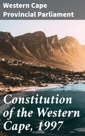 Constitution of the Western Cape, 1997