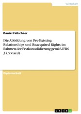 Die Abbildung von Pre-Existing Relationships und Reacquired Rights im Rahmen der Erstkonsolidierung gemäß IFRS 3 (revised)