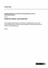 Skript für Arbeits- und Sozialrecht