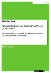 Wie nachhaltig ist das Bike-Sharing Projekt 'Call a Bike'?