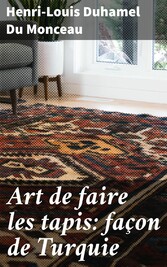 Art de faire les tapis: façon de Turquie