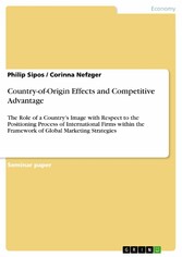 Country-of-Origin Effects and Competitive Advantage