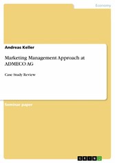 Marketing Management Approach at ADMECO AG