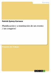 Planificación y a tramitación de un evento / un congreso