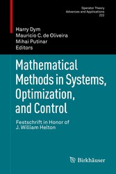 Mathematical Methods in Systems, Optimization, and Control