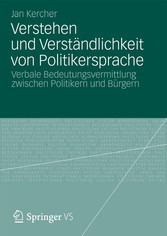 Verstehen und Verständlichkeit von Politikersprache