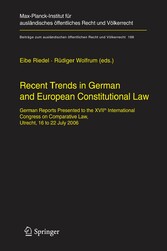 Recent Trends in German and European Constitutional Law