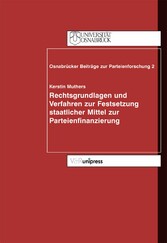 Rechtsgrundlagen und Verfahren zur Festsetzung staatlicher Mittel zur Parteienfinanzierung